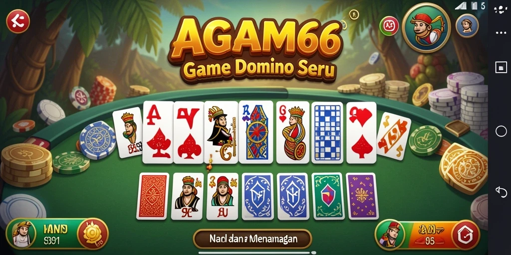 Tampilan gameplay AGAM66 yang menarik saat bermain Domino.