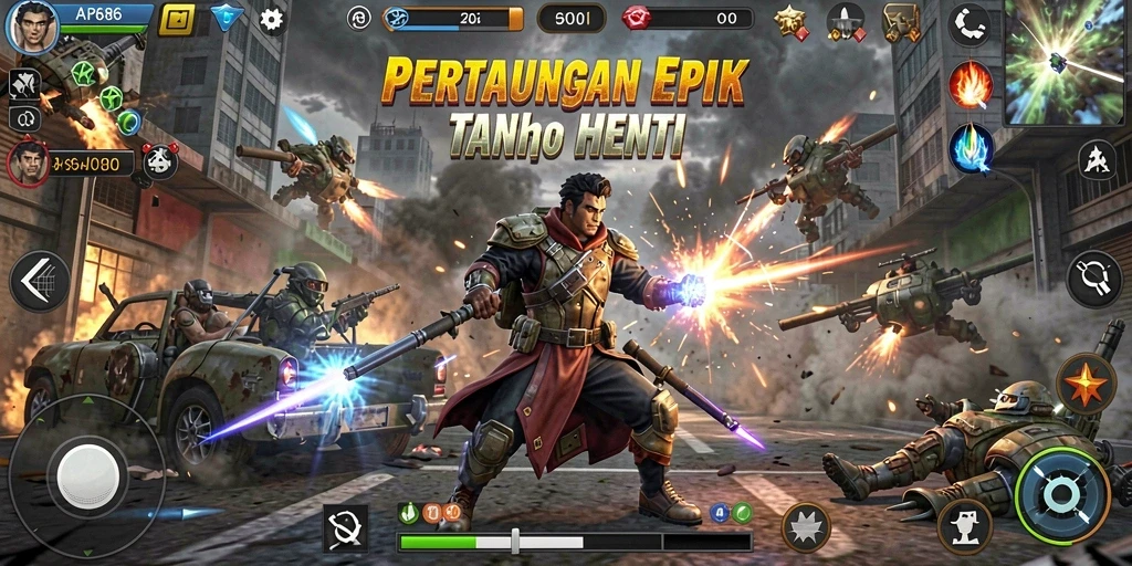 Tampilan aksi pertarungan mendebarkan dalam AP686.