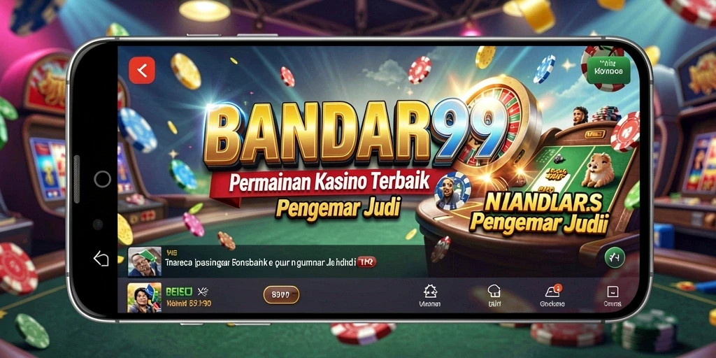 Tampilan utama gameplay BANDAR99 dengan dealer profesional dan meja kasino.