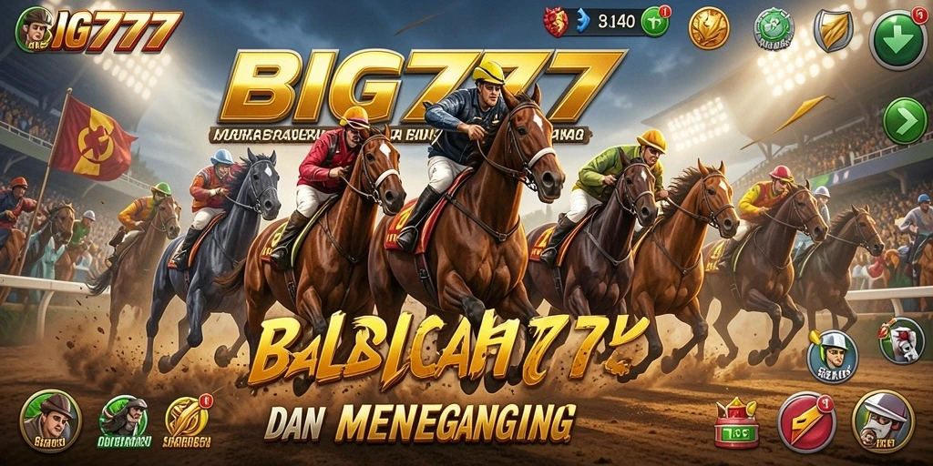 Tampilan gameplay <strong>BIG777</strong> yang menegangkan di trek balap yang indah.