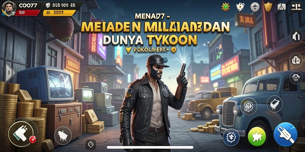 Screenshot gameplay COO77 menampilkan pengalaman Tycoon yang seru.