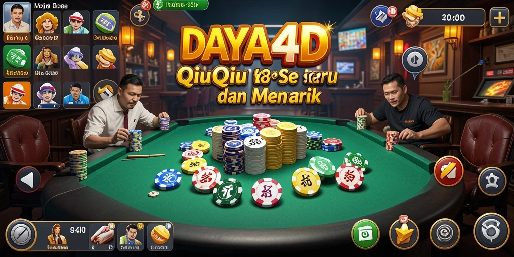 Gameplay QiuQiu yang seru dan mengasyikkan di DAYA4D.