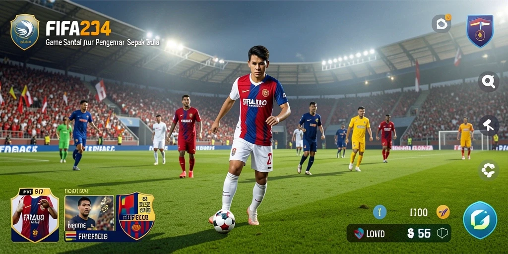 Tampilan gameplay FIFA234 yang menarik dan seru saat bermain.