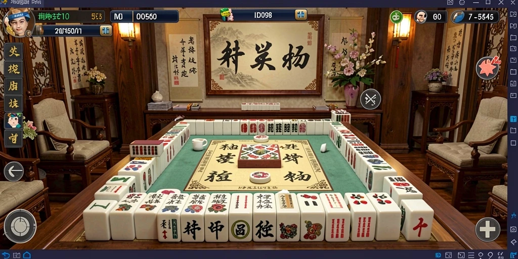 Tampilan menarik dari gameplay Mahjong di ID098.