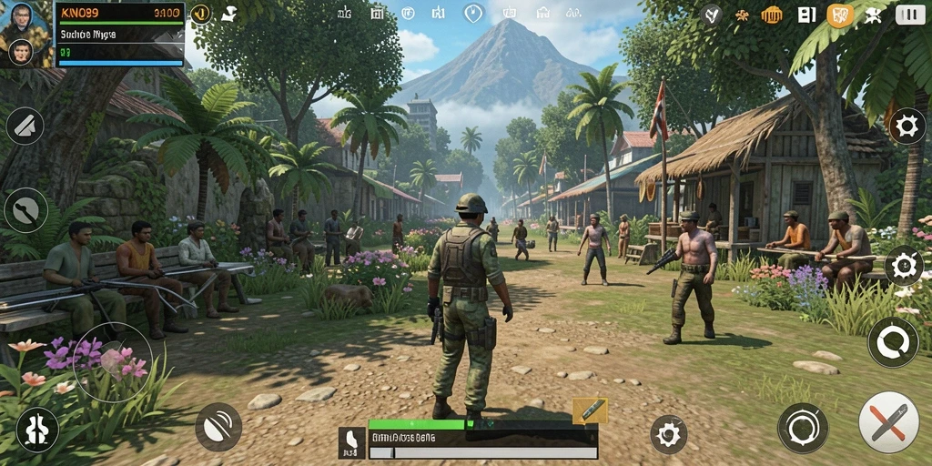 Gameplay menarik KNO89 dengan elemen simulasi kehidupan nyata.