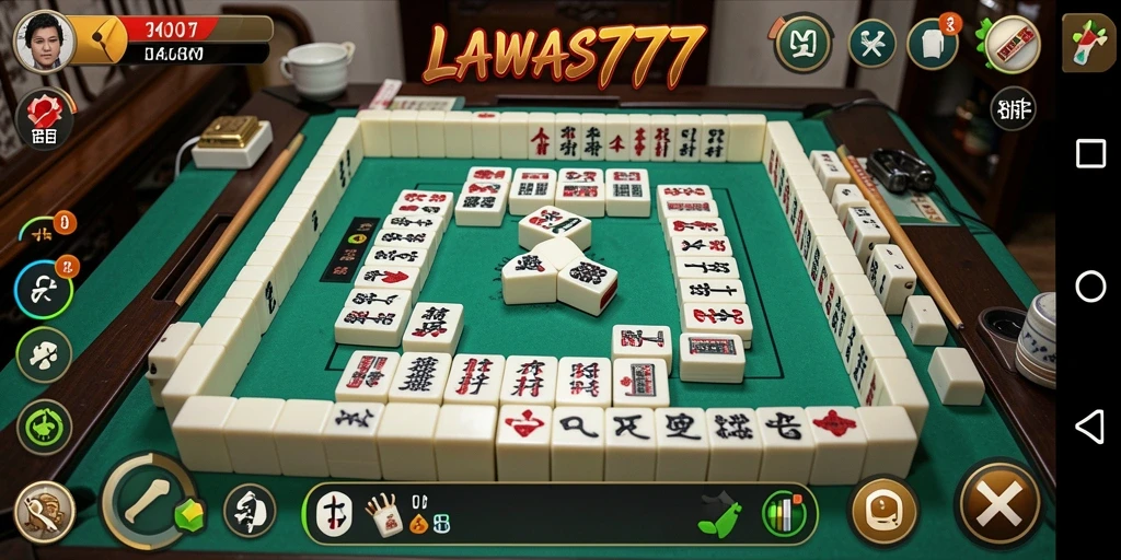 Screenshot utama LAWAS777 menampilkan gameplay Mahjong yang mendebarkan.