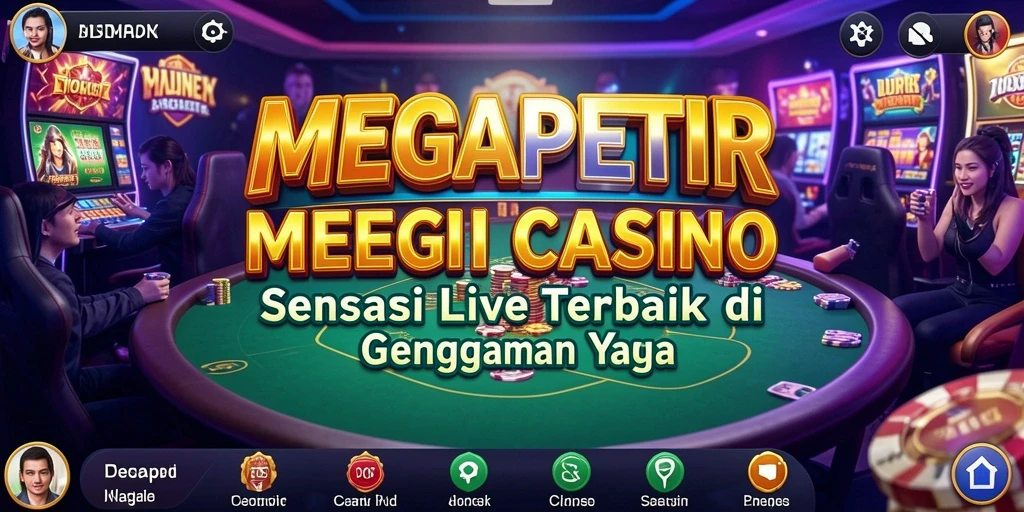 Tangkapan layar gameplay Live Casino MEGAPETIR yang mendebarkan dan interaktif.