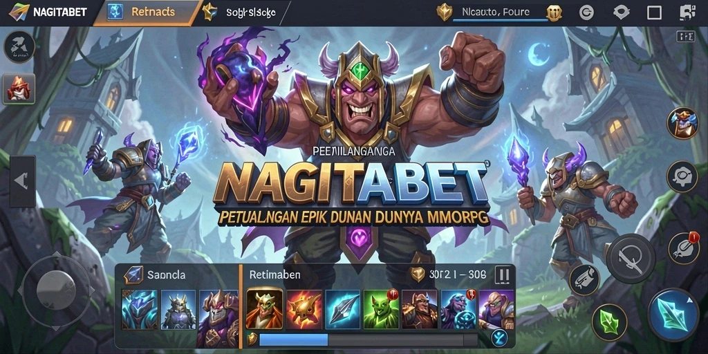 Tangkapan layar gameplay yang menunjukkan aksi seru di NAGITABET.