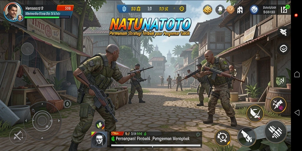 Tampilan gameplay strategis yang menegangkan dari NATUNATOTO.