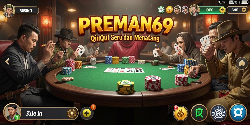 Gameplay seru QiuQiu dalam PREMAN69 yang menantang.