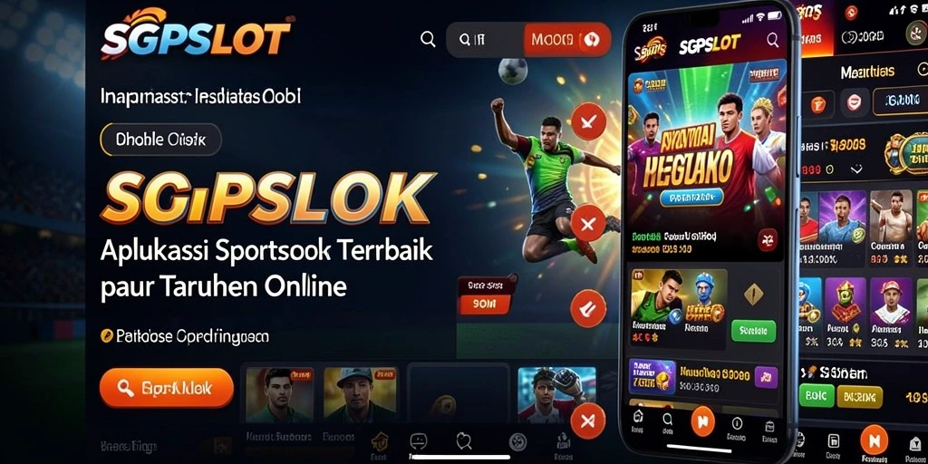 Screenshot menunjukkan tampilan antarmuka SGPSLOT dengan berbagai opsi taruhan.
