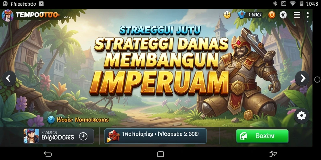 Tampilan gameplay TEMPOTOTO menampilkan pertempuran strategis yang intens.