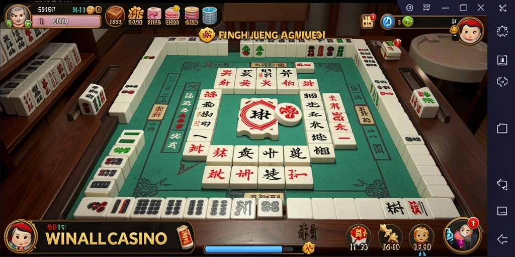 Screenshot WINALLCASINO yang menampilkan gameplay Mahjong yang seru dan mengasyikkan.